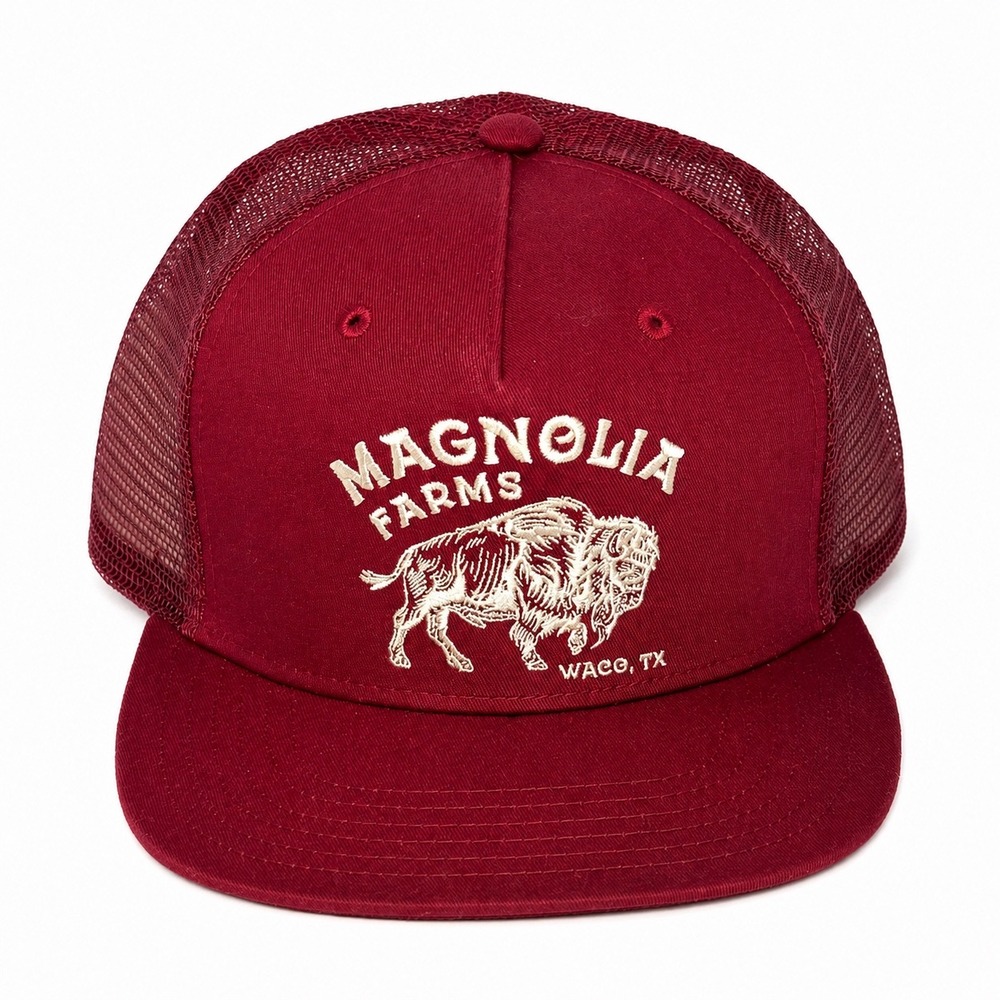 Magnolia Farms Buffalo Trucker Hat Waco TX Chip Joanna Gaines NWT Snapback